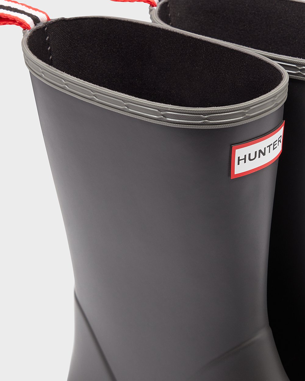 Play Botas Hunter Hombre Original Mid-Height Speckle Rain - Negras/Gris - Argentina 0826JRUAF